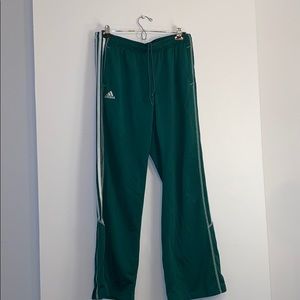 adidas green track pants